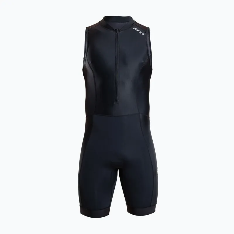 Pánský triatlonový dres ZONE3 Activate+ Sleeveless Trisuit black Novinka Cenově Výhodný
