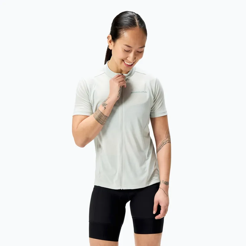 Horká Nabídka Dámský cyklistický dres Endura Loop Zipped mains grey