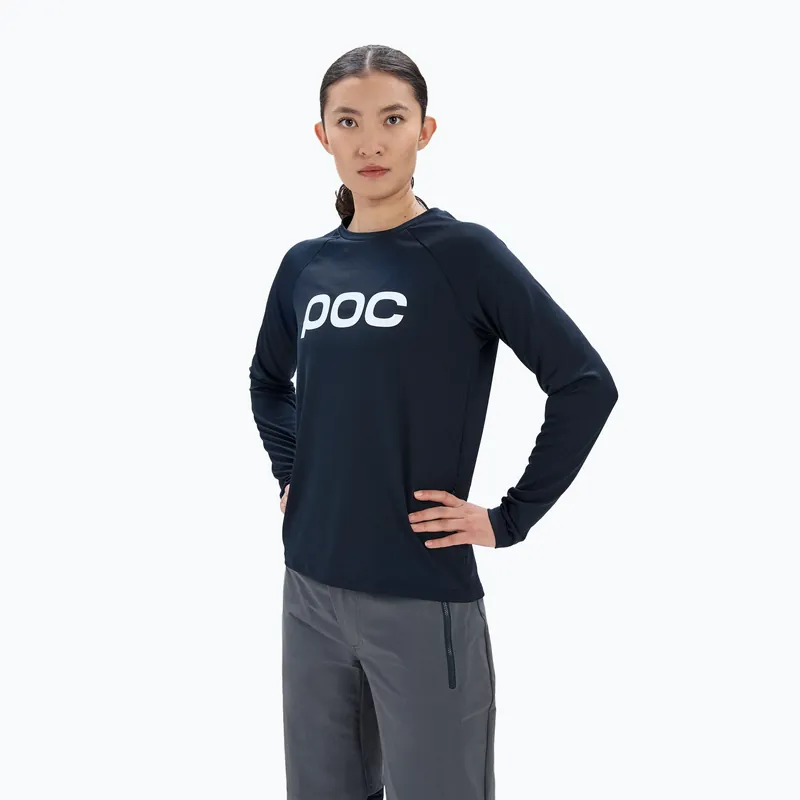 Akce Dámské cyklistické oblečení s dlouhým rukávem POC Reform Enduro Jersey uranium black