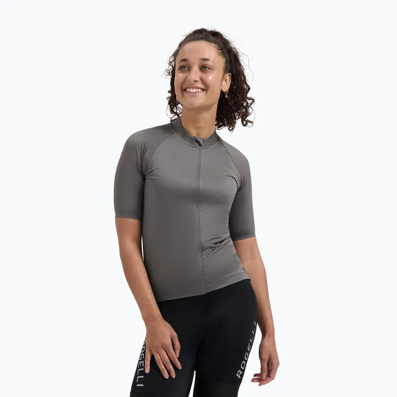 Dámský cyklistický dres Rogelli Essential II plum kitten Novinka Expresní Doručení