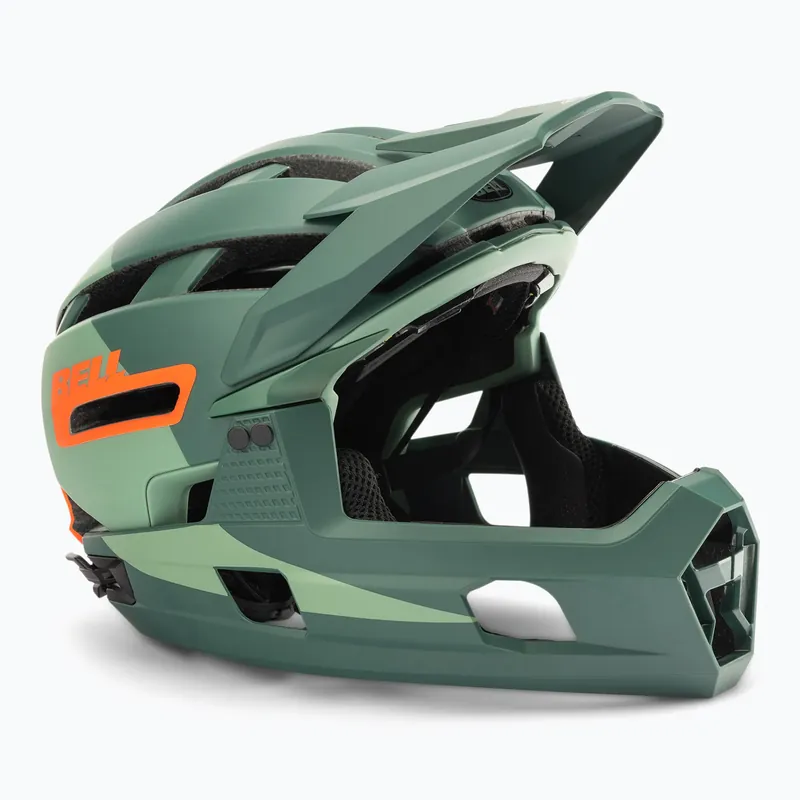 Cyklistická helma BELL Full Face SUPER AIR R MIPS SPHERICAL zelená BEL-7113695 Pouze Dnes