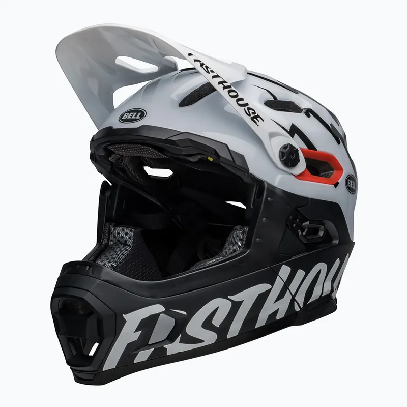 Rychlé Dodání Cyklistická přilba Bell FF Super DH MIPS Spherical fasthouse matte gloss black/white