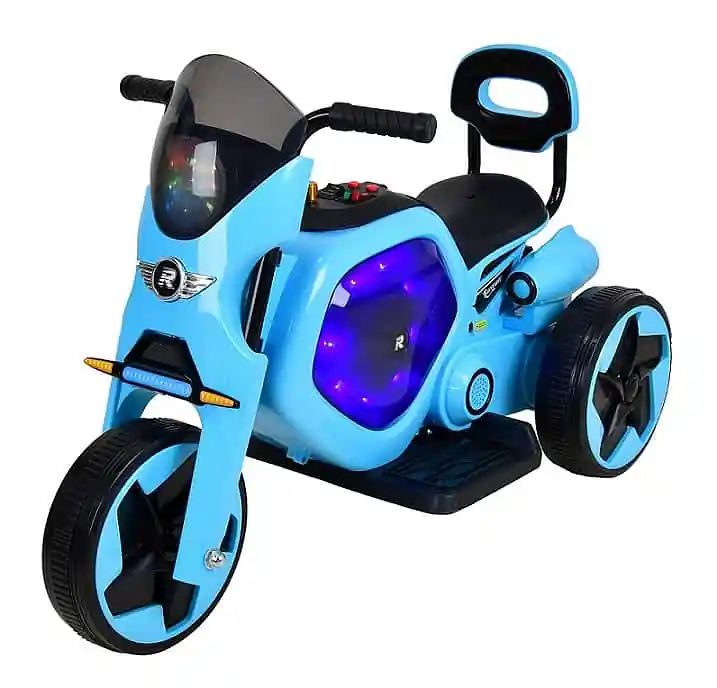 Dokud Zásoby Vydrží Elektrická dětská trojkolka RACCEWAY®, modrá