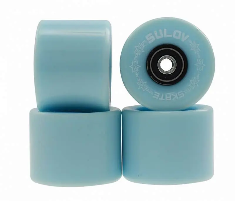 Novinka Kolečka Penny board PASTEL BLUE 60 x 45mm 85A (sada 4ks s ložisky ABEC-7 chrome)