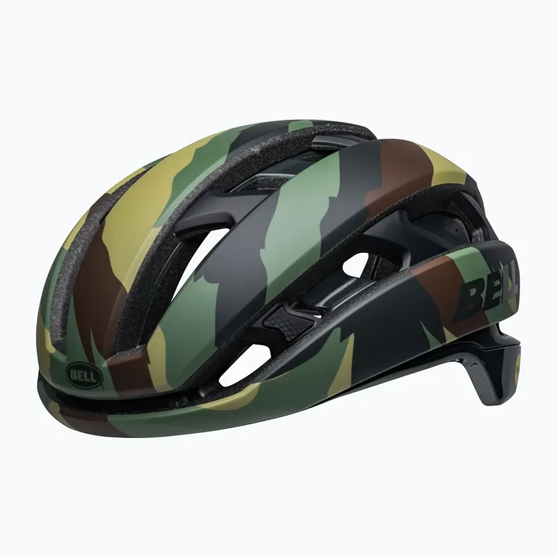 Cyklistická přilba Bell XR MIPS Spherical matte gloss og/camo Oblíbený