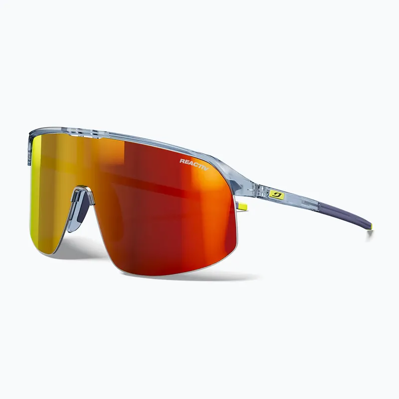 Levný Sluneční brýle Julbo Density Reactiv Light Amplifier shiny tran blue/yellow/multilayer red
