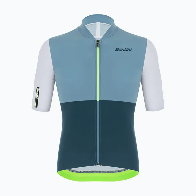 Pánský cyklistický dres Santini Redux Istinto fluor green 2S94475REDUXISTIVFS Speciální Cena