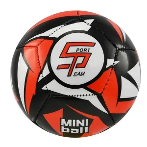 Fotbalový míč miniball SPORTTEAM® S2, černo-červený Pouze Dnes
