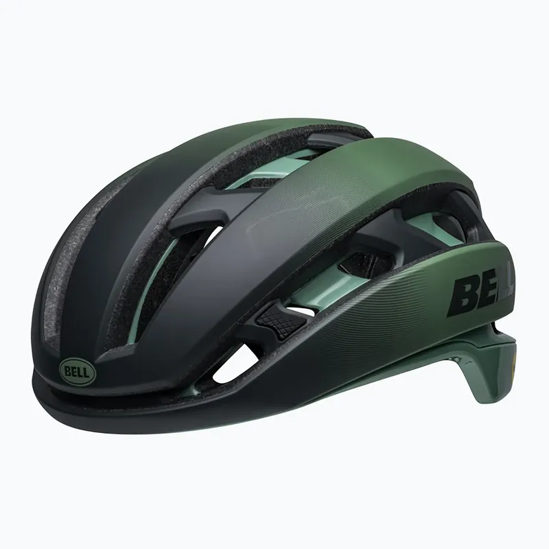 Tovární Cena Cyklistická přilba Bell XR MIPS Spherical matte gloss green/flare