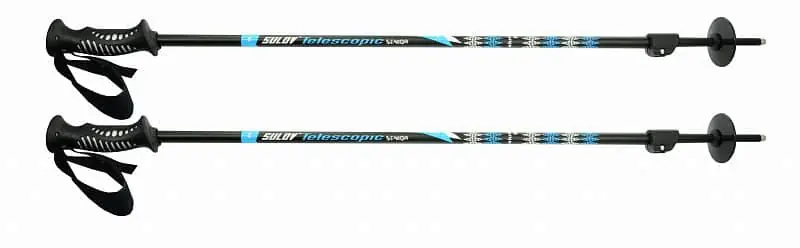 Sjezdové skládací hole SULOV® TELESCOPIC SENIOR, vel. 100-145cm, modré Víkendová Akce