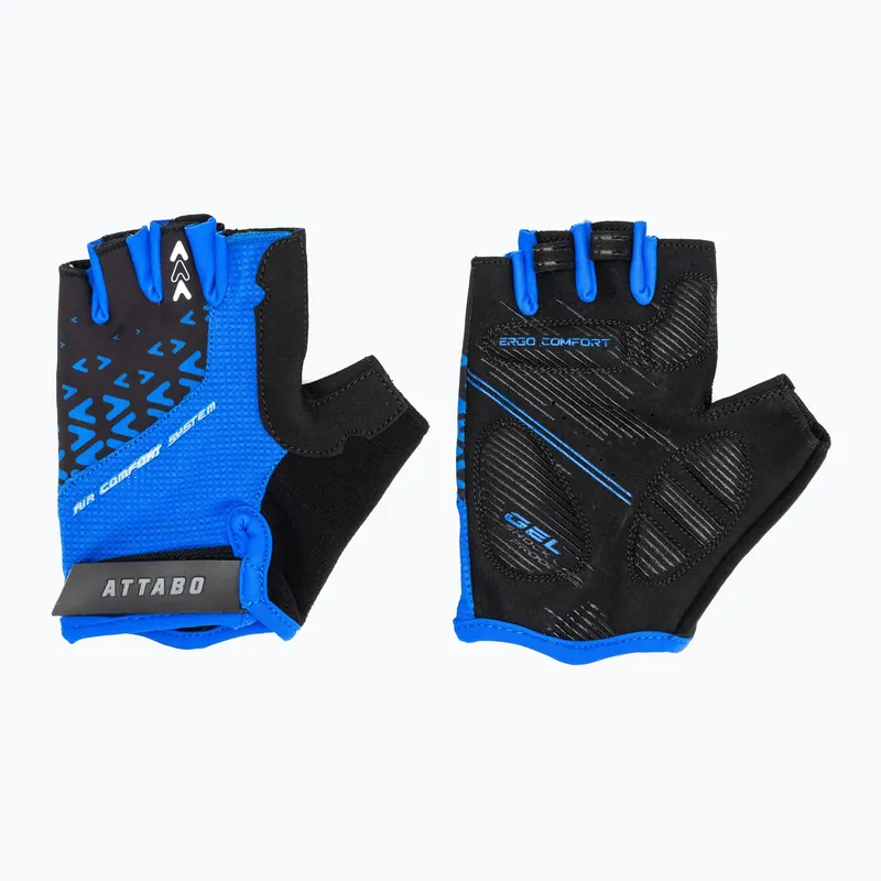 Cyklistické rukavice ATTABO Vito gel shock proof blue/black Finální Výprodej