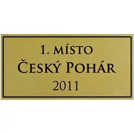Oblíbený Zlatá fólie štítek