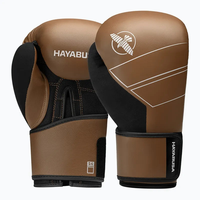 Boxerské rukavice Hayabusa S4 Leather golden brown Akční Nabídka