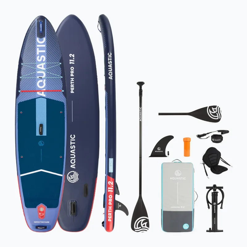 Prkno SUP AQUASTIC Perth Pro 11‘2" allround tmavě modrá Ověřený