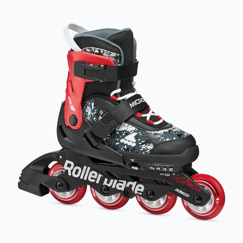 Dětské kolečkové brusle Rollerblade Microblade SL Jr black/red Autentický