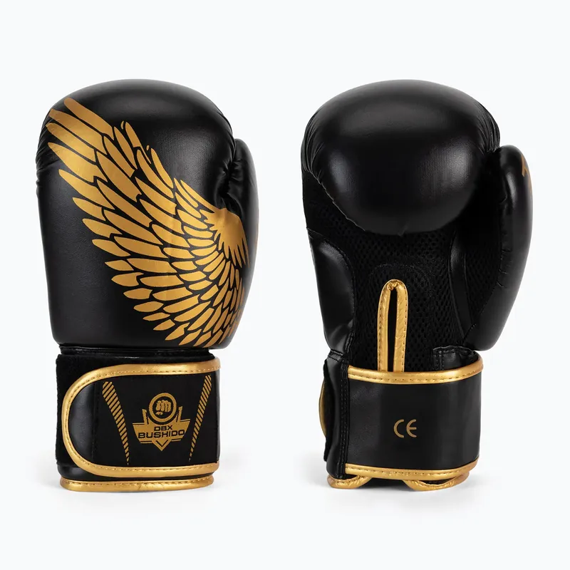Aktuální Boxerské rukavice Bushido HAWK Active Clima černá a zlatá B-2v17