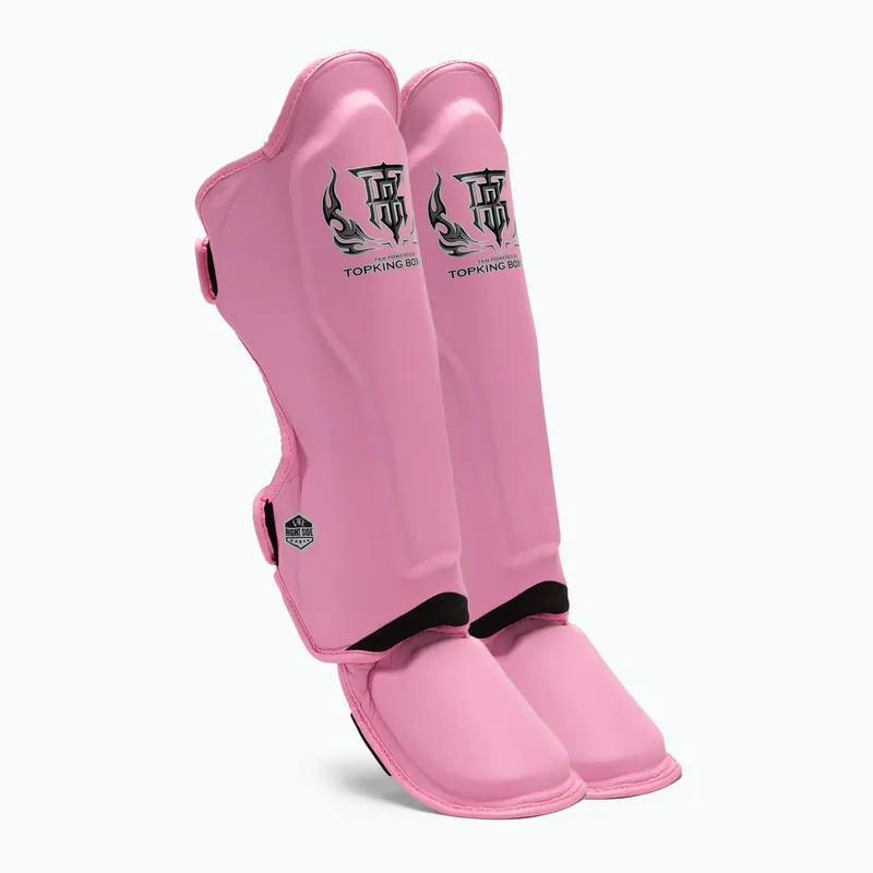 Chrániče holenních kostí a chodidel Top King Pro Semi Leather pink Omezená Nabídka