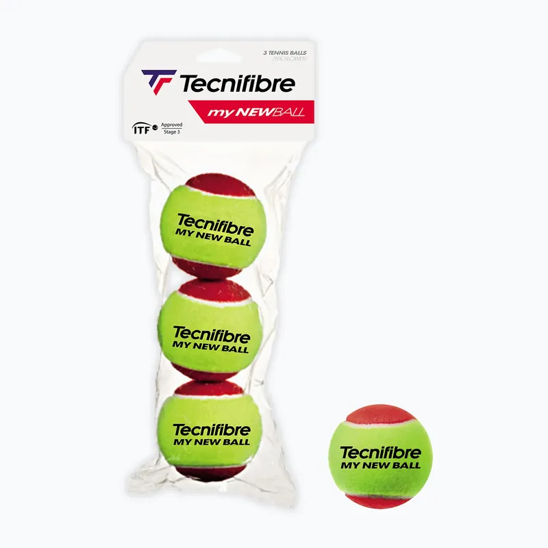 Tenisové míčky dětské Tecnifibre My New Ball 3 ks red Poslední Šance