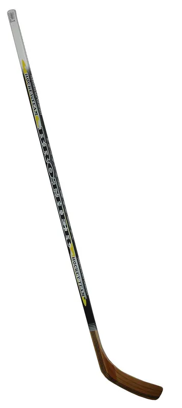 Výprodej Laminovaná hokejka pravá 147cm - černožlutá