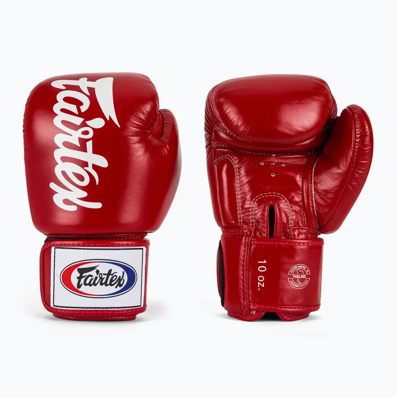 Boxerské rukavice Fairtex Deluxe Tight-Fit red Poslední Šance