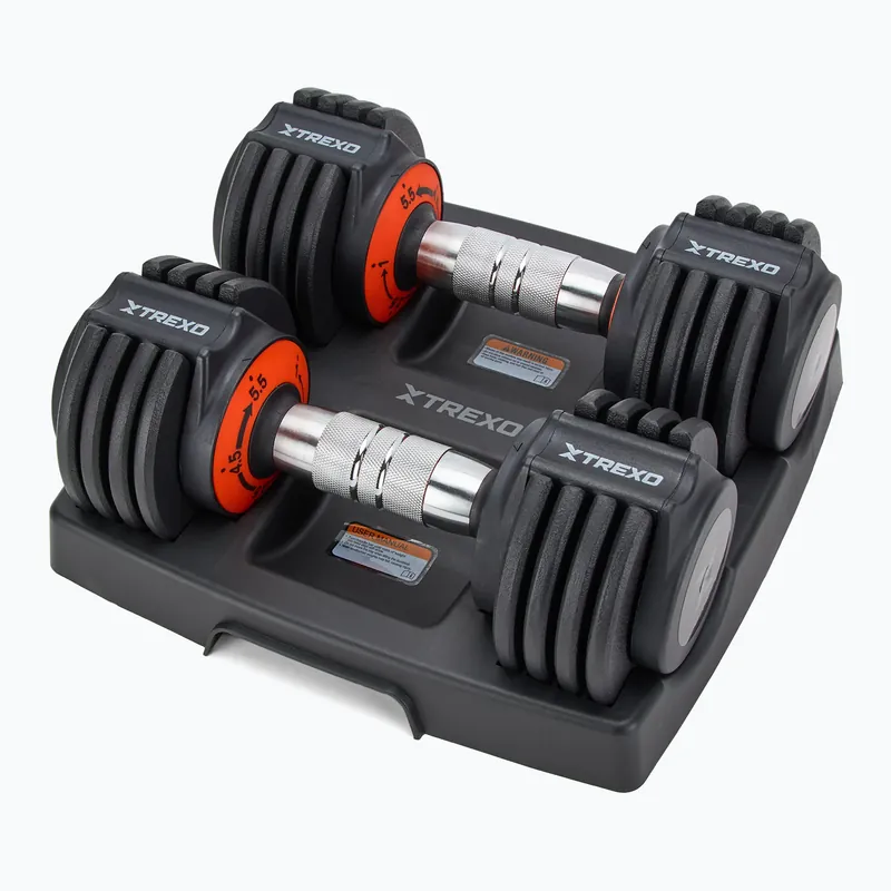 Nastavitelná sada činek XTREXO 2 x 5,75 kg black Cenová Bomba