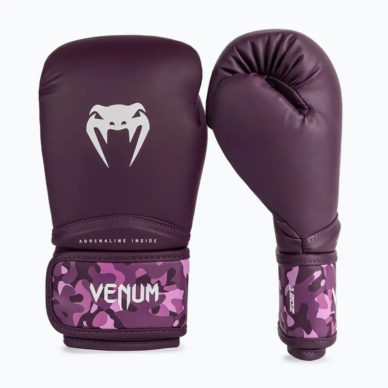 Aktuální Dámské boxerské rukavice Venum Iris Boxing plum/pink