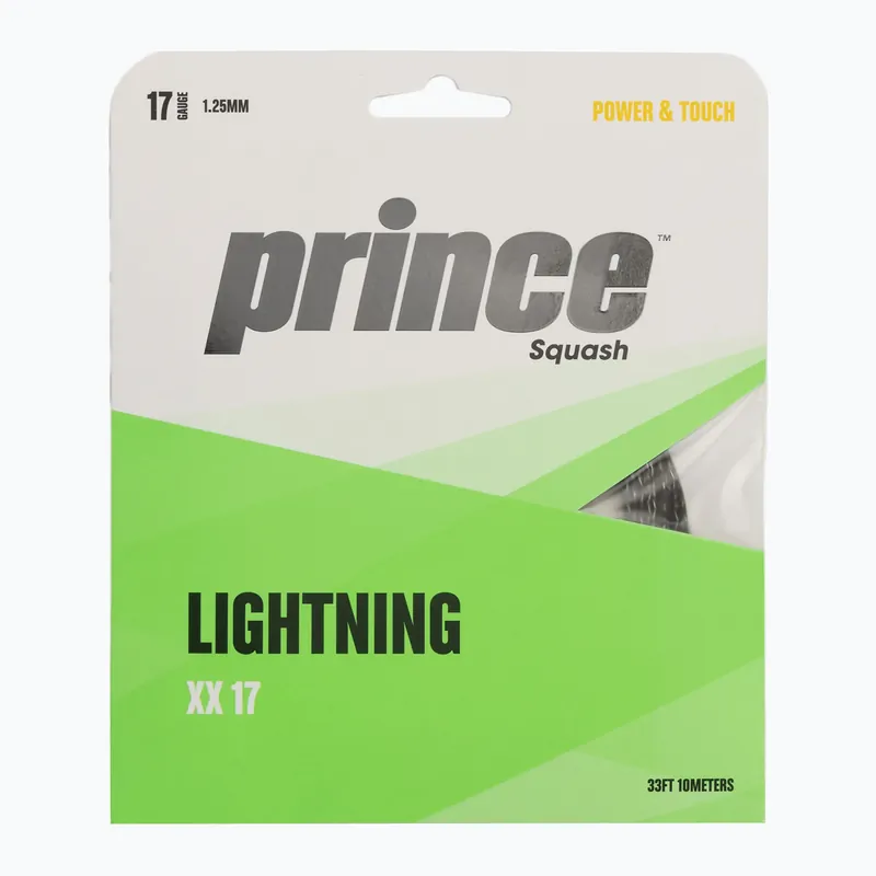 Expresní Doručení Struny pro squashové rakety Prince Lightning XX 17 set black