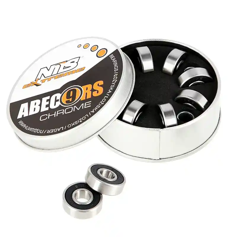 ABEC 9 RS CHROME LOŽISKA NILS EXTREME (8 KS BOX) Akční Nabídka