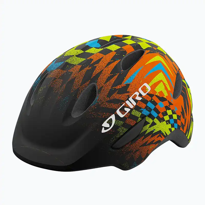 Dětská cyklistická přilba Giro Scamp Integrated MIPS matte black/check fade Nejprodávanější