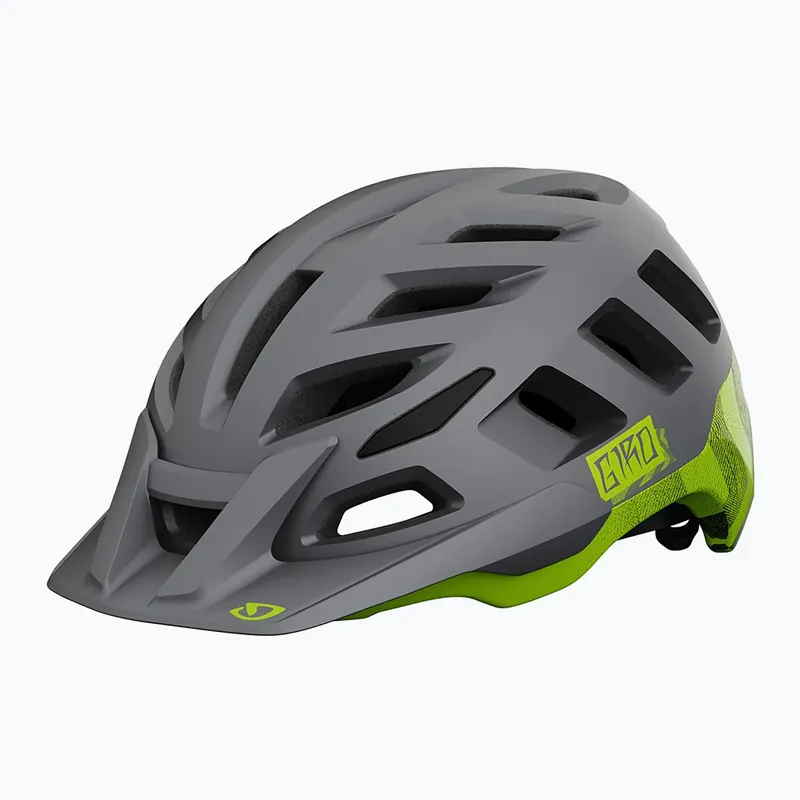 Levný Cyklistická přilba Giro Radix matte metallic black/ano lime