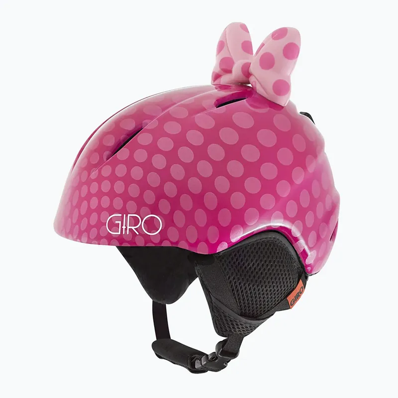 Dětská lyžařská helma Giro Launch Plus pink bow polka dots Ihned K Objednání