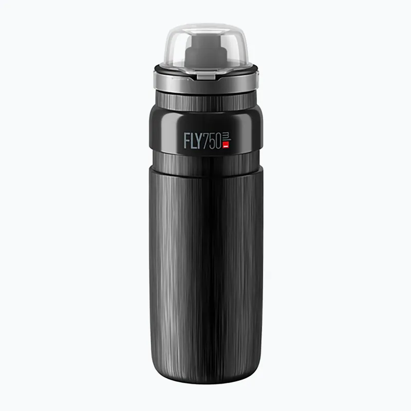 Cyklistická láhev Elite FLY Tex MTB 750 ml black/grey logo Odeslání Ihned