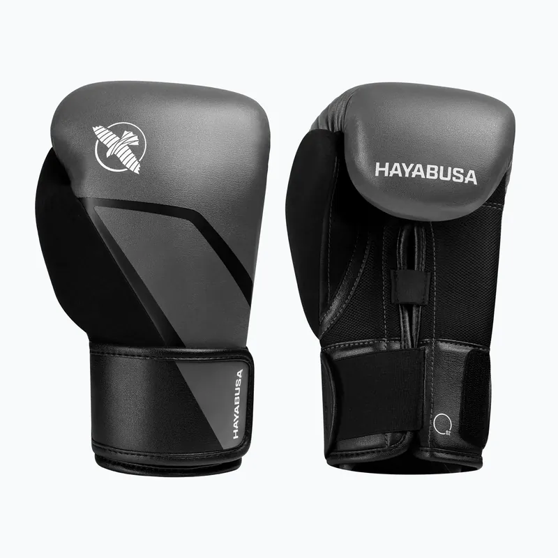 Boxovací rukavice Hayabusa E1 Boxing grey/black Finální Výprodej