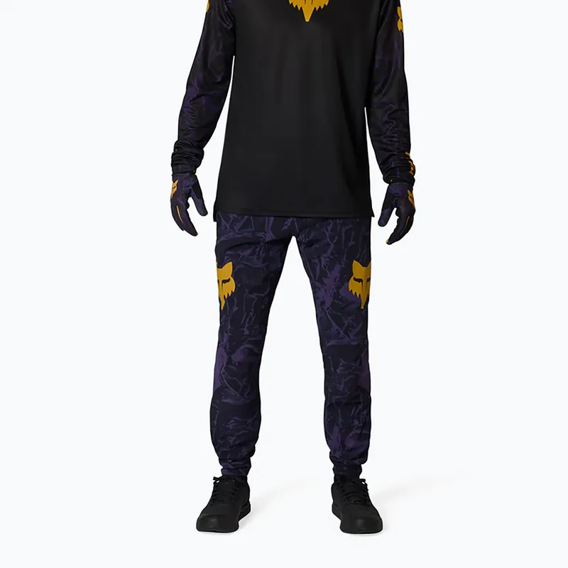 Pánské cyklistické kalhoty Fox Racing Ranger Image Print plum Super Cena