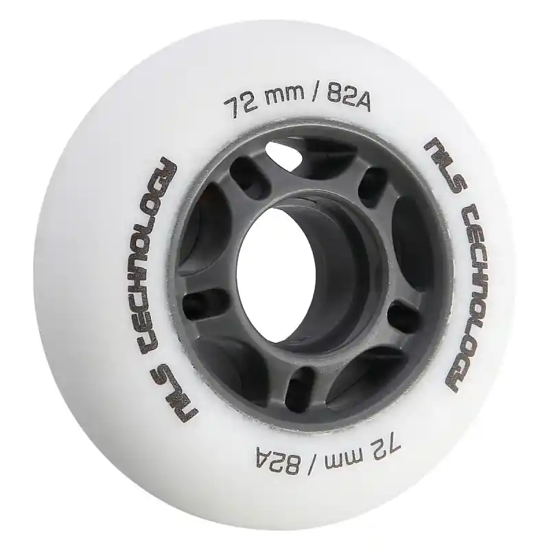 Pouze Dnes Matná kolečka NILS Extreme PU 72x24 82A, bílá, 4 ks
