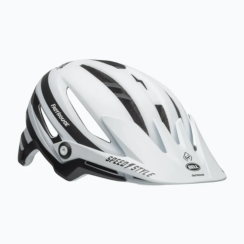 Cyklistická přilba Bell Sixer Integrated MIPS fasthouse stripes matte white/black Cenově Výhodný