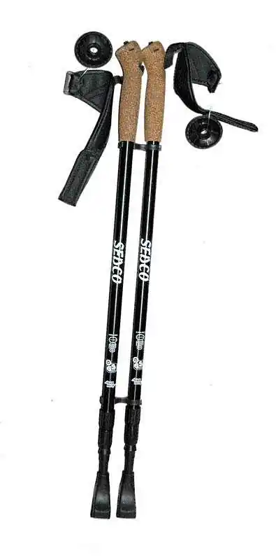 Výhodná Nabídka Trekové hole Sedco NORDIC WALKING ALU7075 černé vel. 65-140 cm - černá