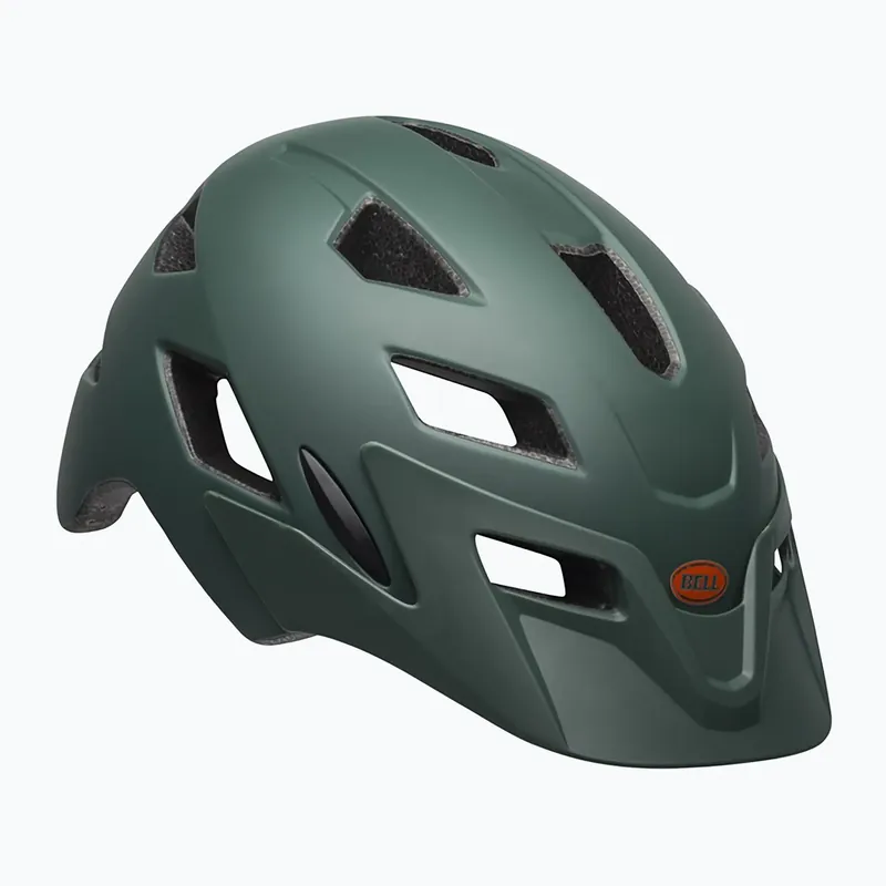 Hit Sezóny Dětská cyklistická přilba Bell Sidetrack matte dark green/orange