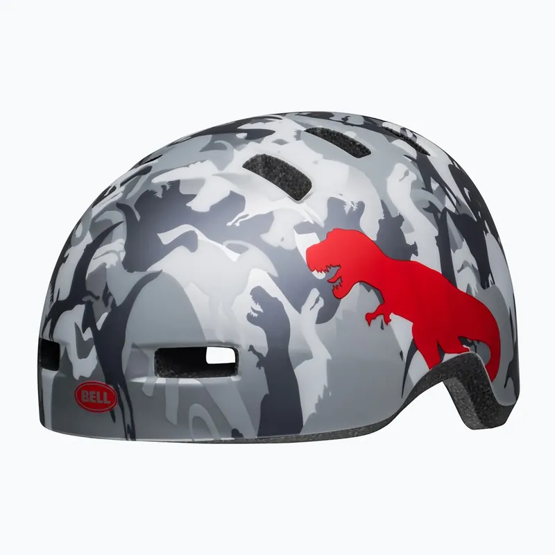 Dětská cyklistická přilba Bell Lil Ripper matte gray silver/camosaurus Ověřený