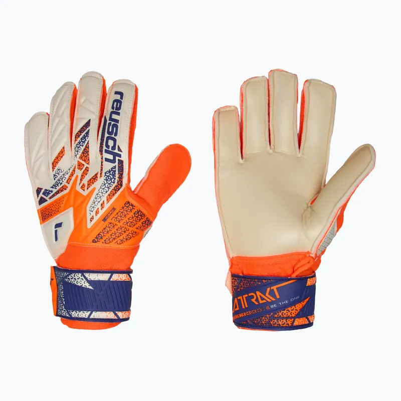 Dětské brankářské rukavice Reusch Attrakt Solid Junior shocking orange/energize blue Nakupujte Hned