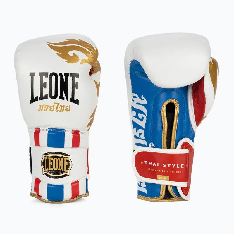 Boxerské rukavice Leone Thai Style bílé GN114 Akční Nabídka