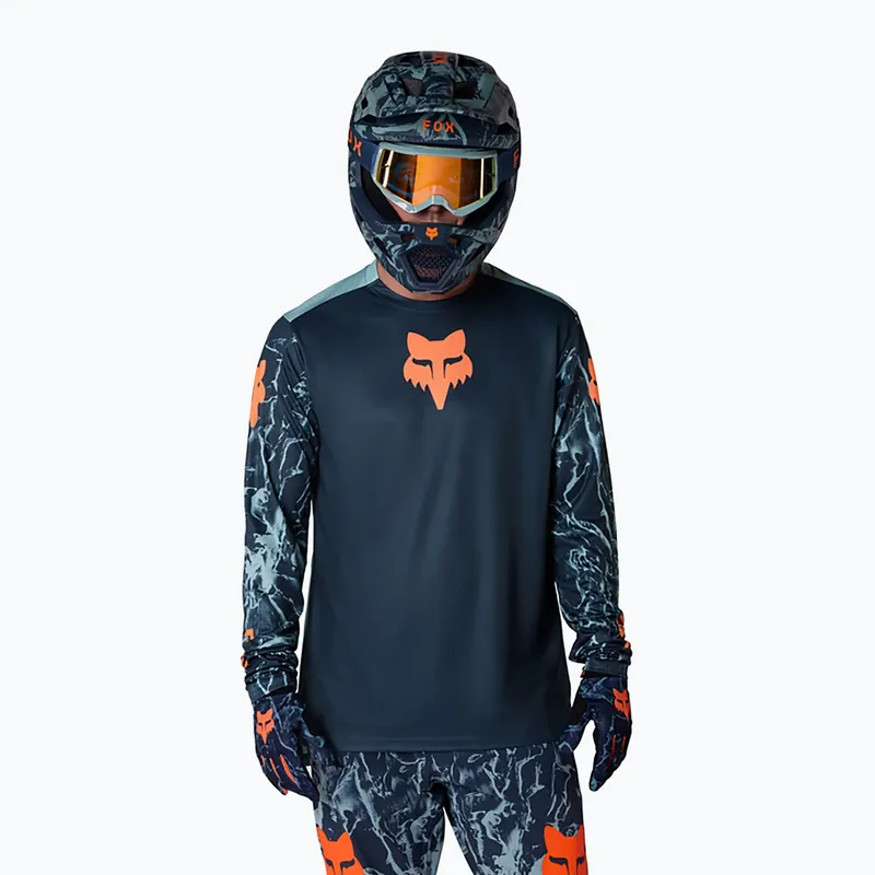 Pánské cyklistické tričko Longsleeve Fox Racing Ranger Image Print arctic blue Rychlé Dodání