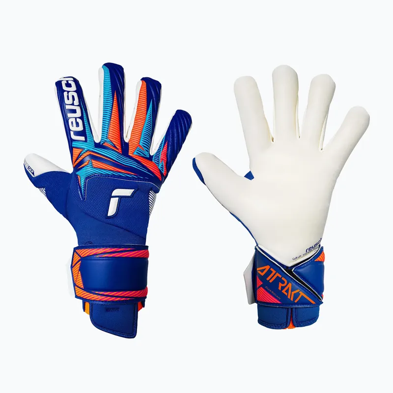 Brankářské rukavice Reusch Attrakt Gold X Guardian sharp blue/white/shocking orange Pouze Dnes
