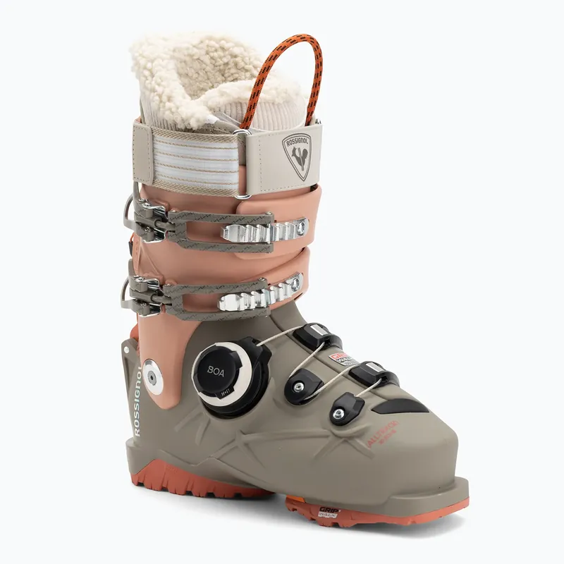 Dámské lyžáky Rossignol Alltrack 90 BOA GW W khaki/peach Aktuální