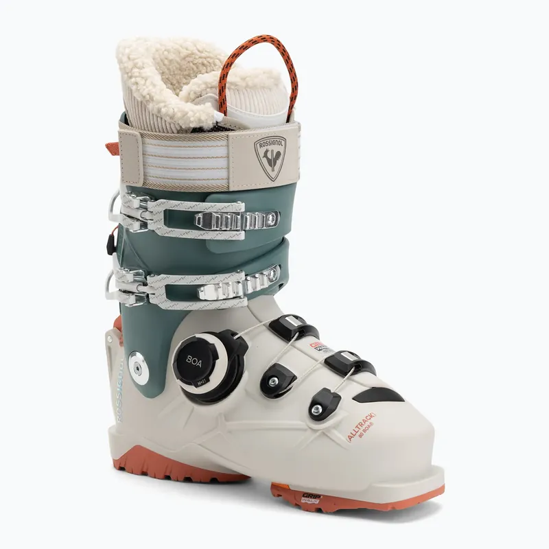 Dámské lyžáky Rossignol Alltrack 80 BOA GW W beige/teal Vrácení Zdarma