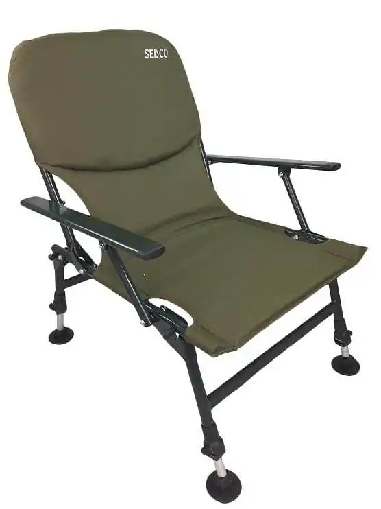 Top Prodej Rybářská židle s opěrkou SEDCO FISHING FC002 - khaki