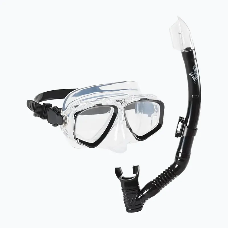 Sada na šnorchlování Speedo Adventure black/black Nejlepší Volba