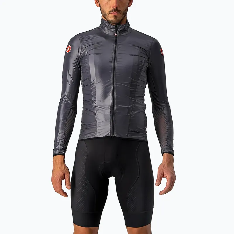 Nejlepší Cena Pánská cyklistická bunda Castelli Aria Shell dark gray