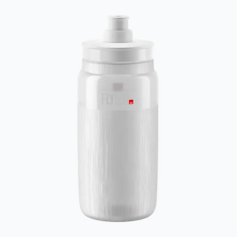 Cyklistická láhev Elite FLY Tex 550 ml clear/grey logo Aktuální