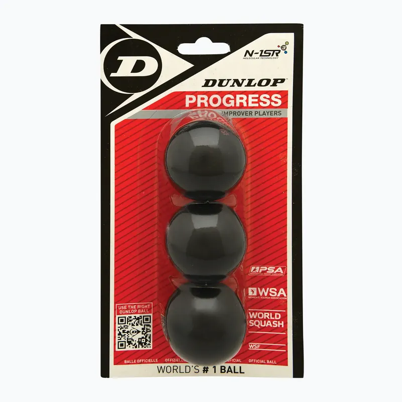 Míčky na squash Dunlop Progress red dot 3 ks Nakupujte Hned